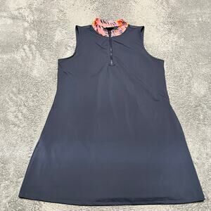 Tommy Bahama Golf Dress Womens XL Sleeveless Pockets Blue Performance